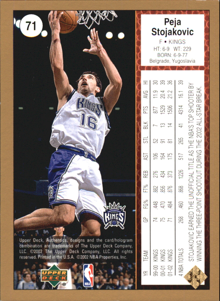 2002/2003 Authentics (Upper Deck) Basketball - Picture 51 of 374