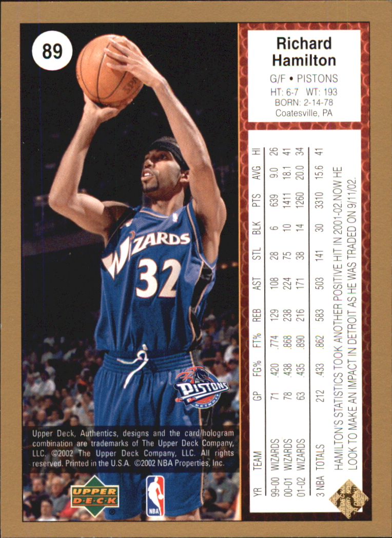 2002/2003 Authentics (Upper Deck) Basketball - Picture 43 of 374
