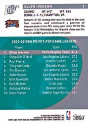 2002-03 Topps Ten Basketball Card Pick - Picture 3 of 209