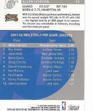 2002-03 Topps Ten Basketball Card Pick - Picture 79 of 209
