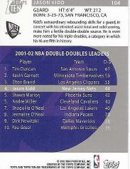 2002-03 Topps Ten Basketball Card Pick - Picture 167 of 209