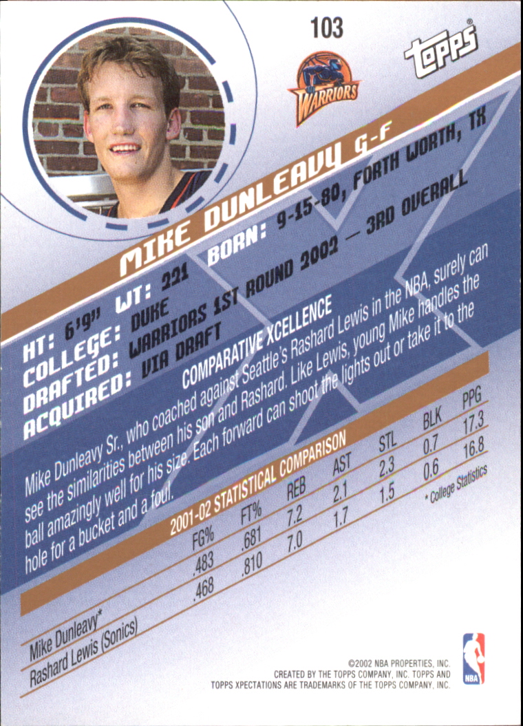 2002/2003 Xpectations (Topps) Basketball - Picture 33 of 36