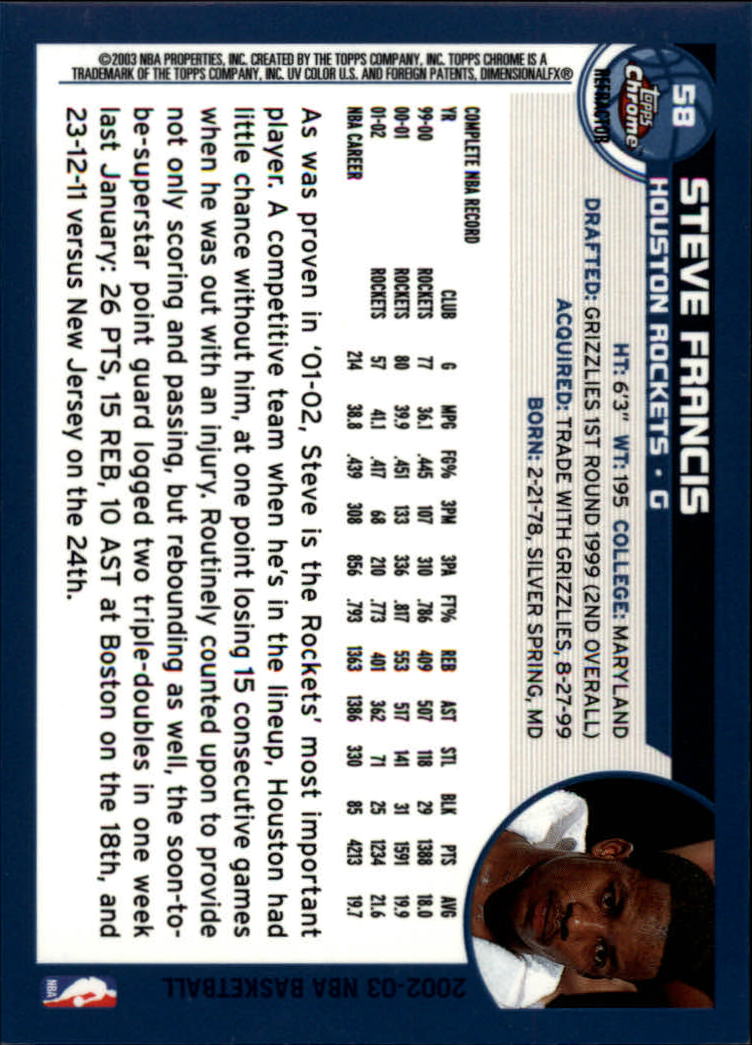 2002/2003 Topps Chrom Basketball Teil 2 parallele Refraktoren Karten - Bild 9 von 32