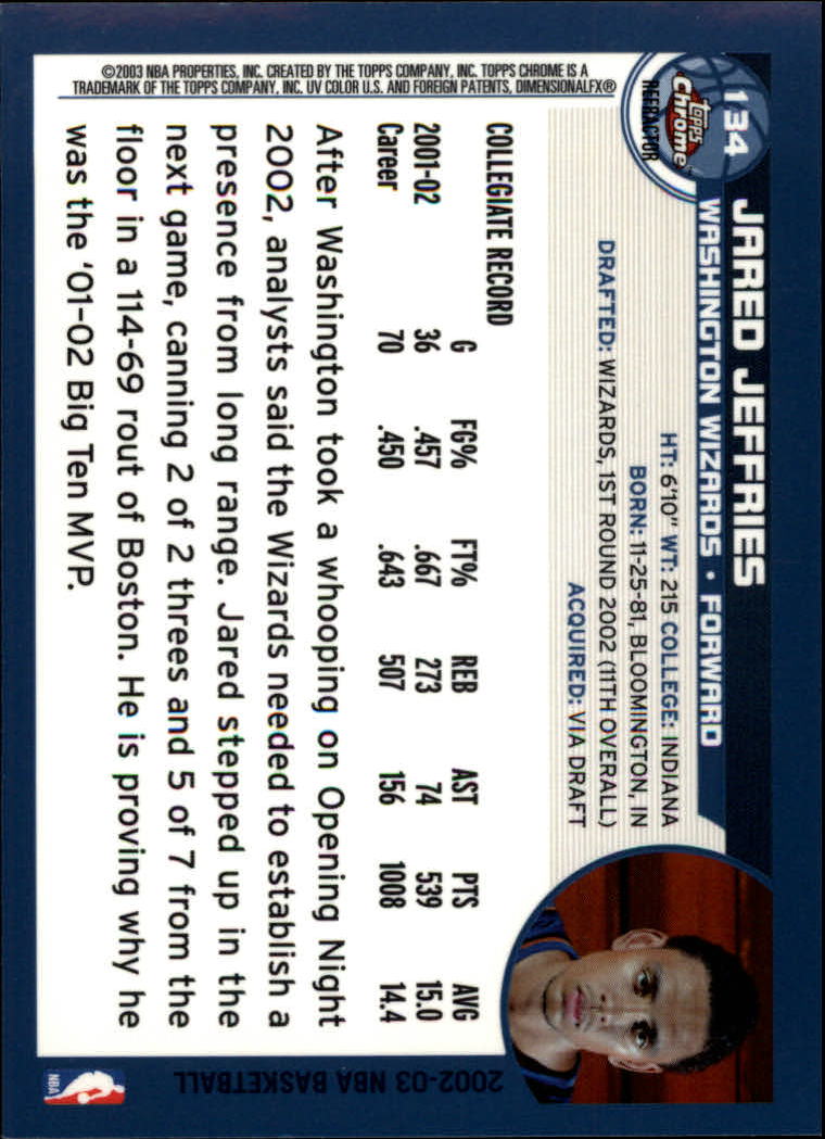 2002/2003 Topps Chrom Basketball Teil 2 parallele Refraktoren Karten - Bild 16 von 32