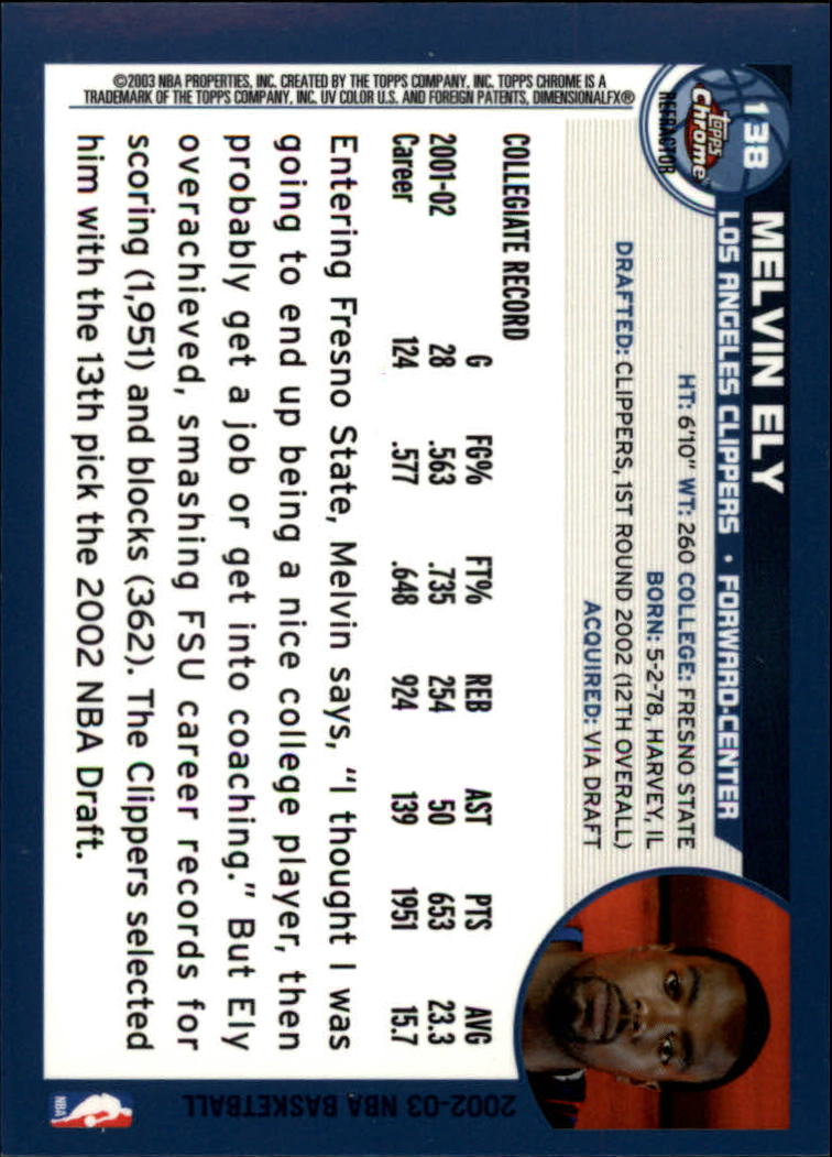 2002/2003 Topps Chrom Basketball Teil 2 parallele Refraktoren Karten - Bild 18 von 32
