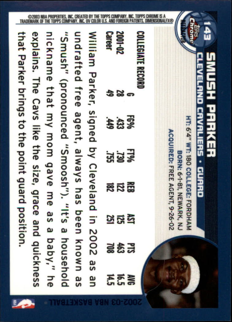 2002/2003 Topps Chrom Basketball Teil 2 parallele Refraktoren Karten - Bild 20 von 32