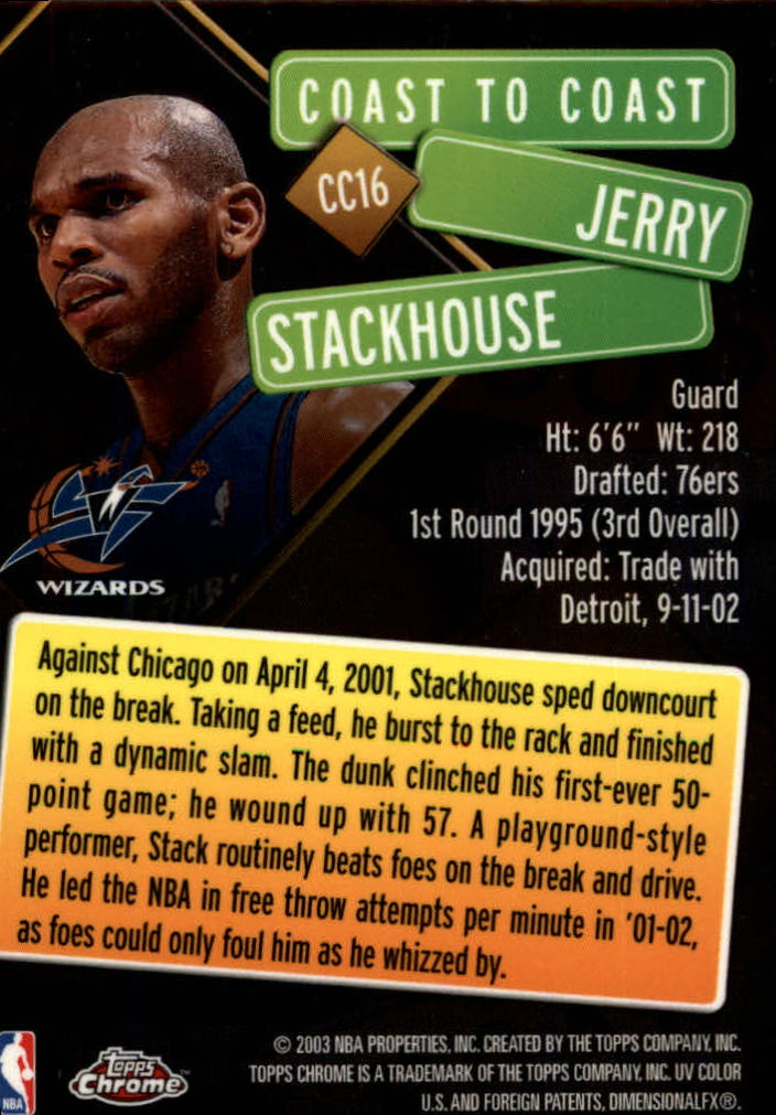 2002/2003 Topps Chrome Basketball Part 3 Insert Cards - Picture 15 of 47