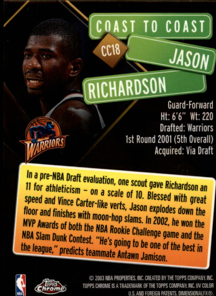 2002/2003 Topps Chrome Basketball Part 3 Insert Cards - Picture 17 of 47