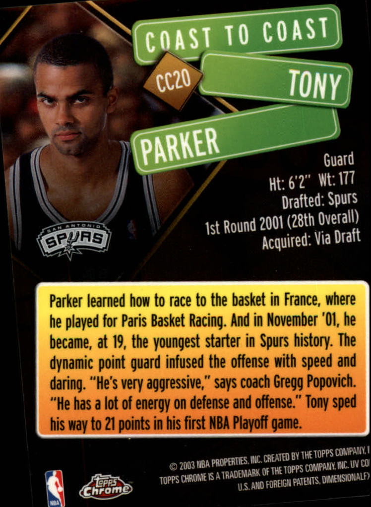 2002/2003 Topps Chrome Basketball Part 3 Insert Cards - Picture 21 of 47
