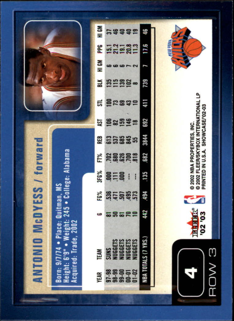 2002/2003 Fleer Showcase Basketball - Picture 7 of 213