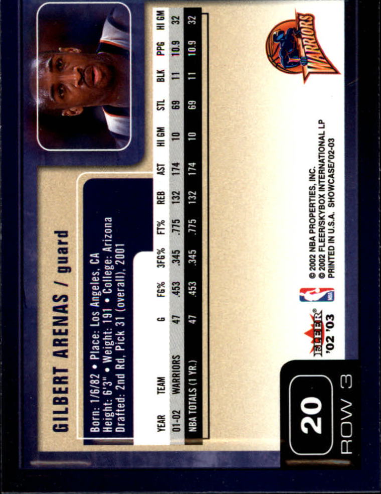 2002/2003 Fleer Showcase Basketball - Picture 39 of 213