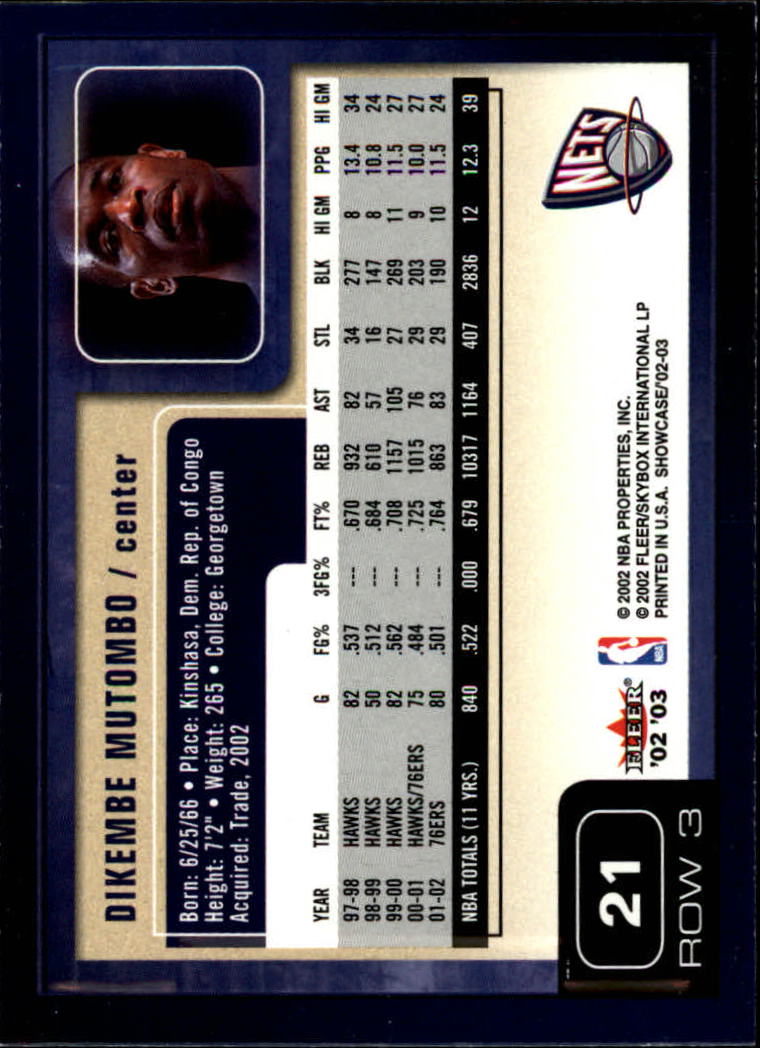 2002/2003 Fleer Showcase Basketball - Picture 41 of 213