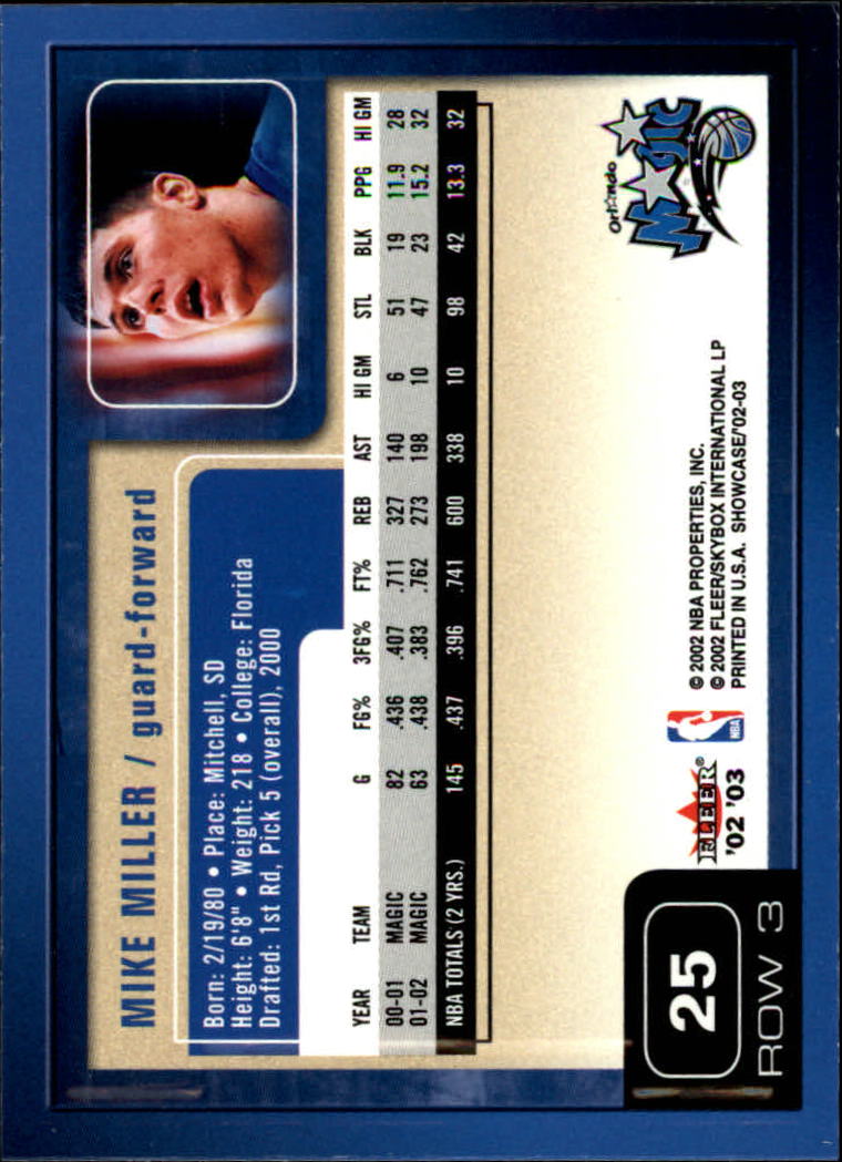 2002/2003 Fleer Showcase Basketball - Picture 49 of 213