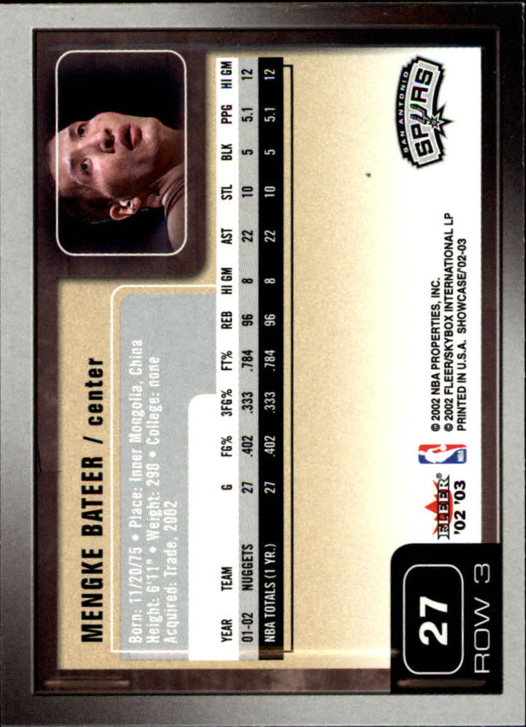 2002/2003 Fleer Showcase Basketball - Picture 53 of 213