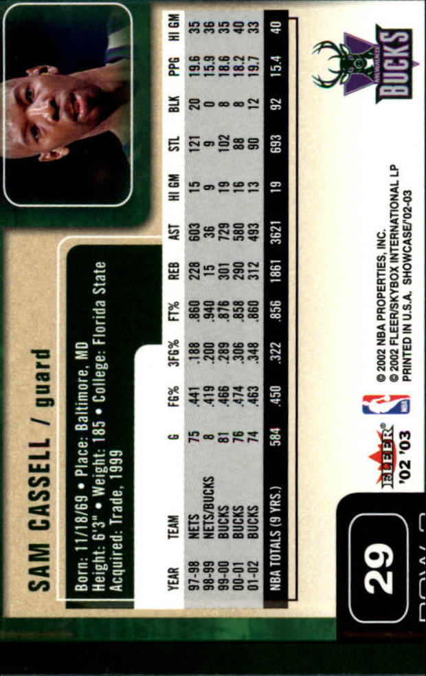 2002/2003 Fleer Showcase Basketball - Picture 57 of 213