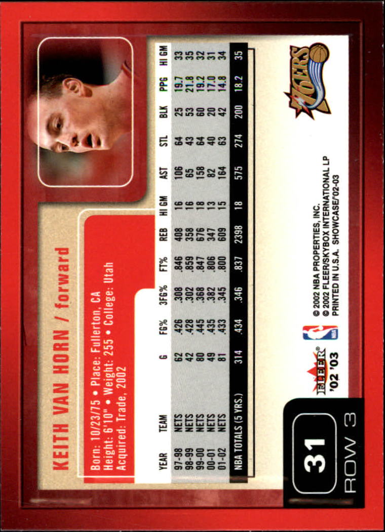 2002/2003 Fleer Showcase Basketball - Picture 61 of 213