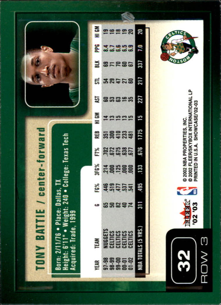 2002/2003 Fleer Showcase Basketball - Picture 63 of 213