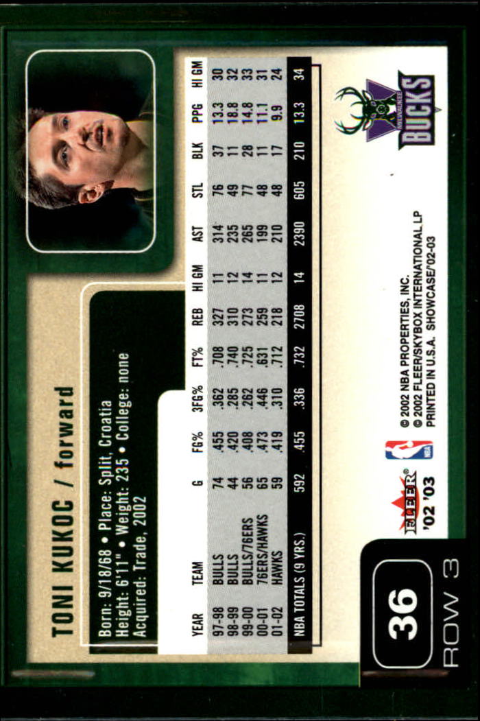 2002/2003 Fleer Showcase Basketball - Picture 71 of 213