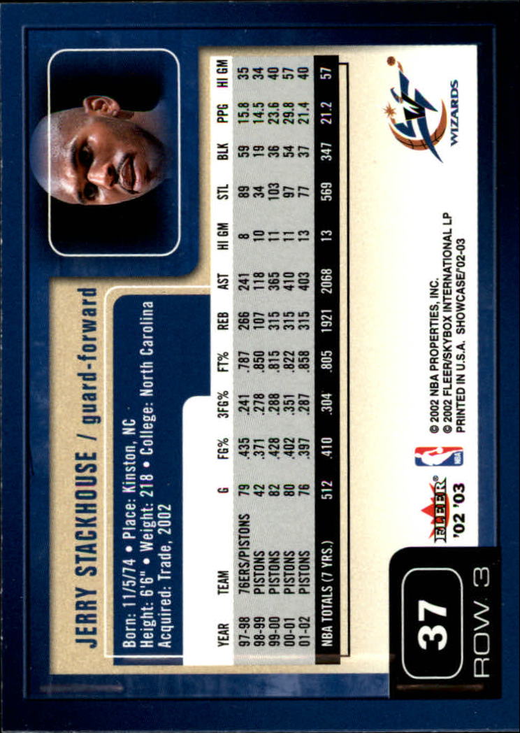 2002/2003 Fleer Showcase Basketball - Picture 73 of 213