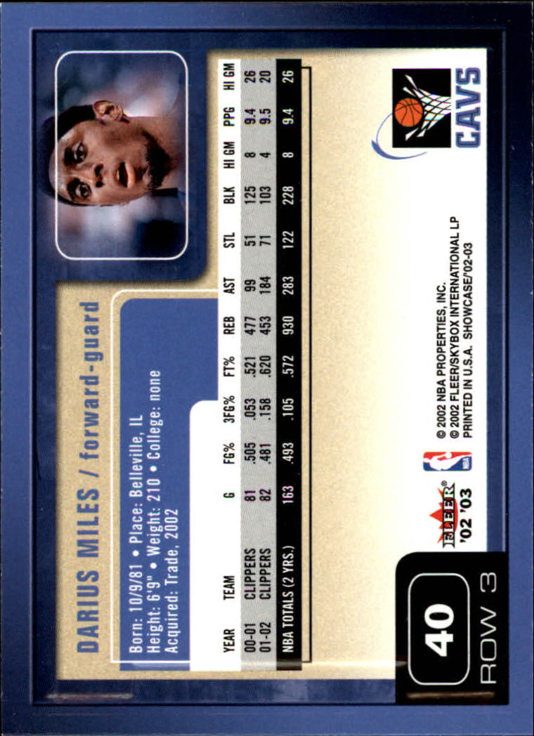 2002/2003 Fleer Showcase Basketball - Picture 79 of 213