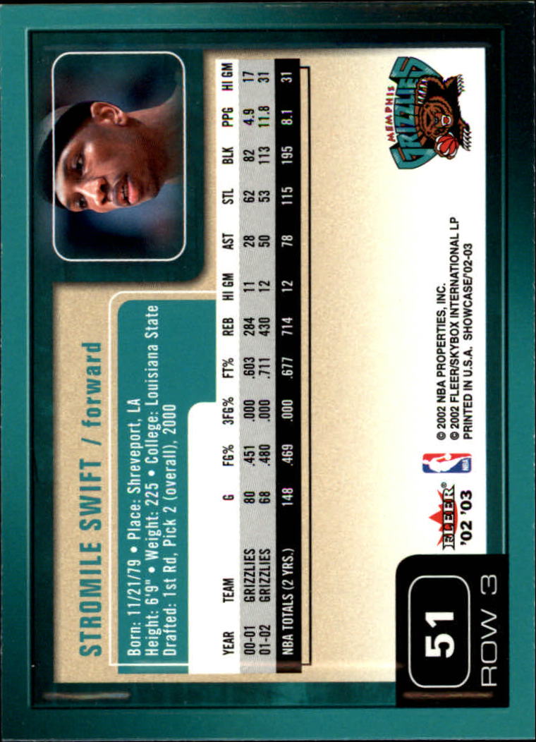 2002/2003 Fleer Showcase Basketball - Picture 101 of 213