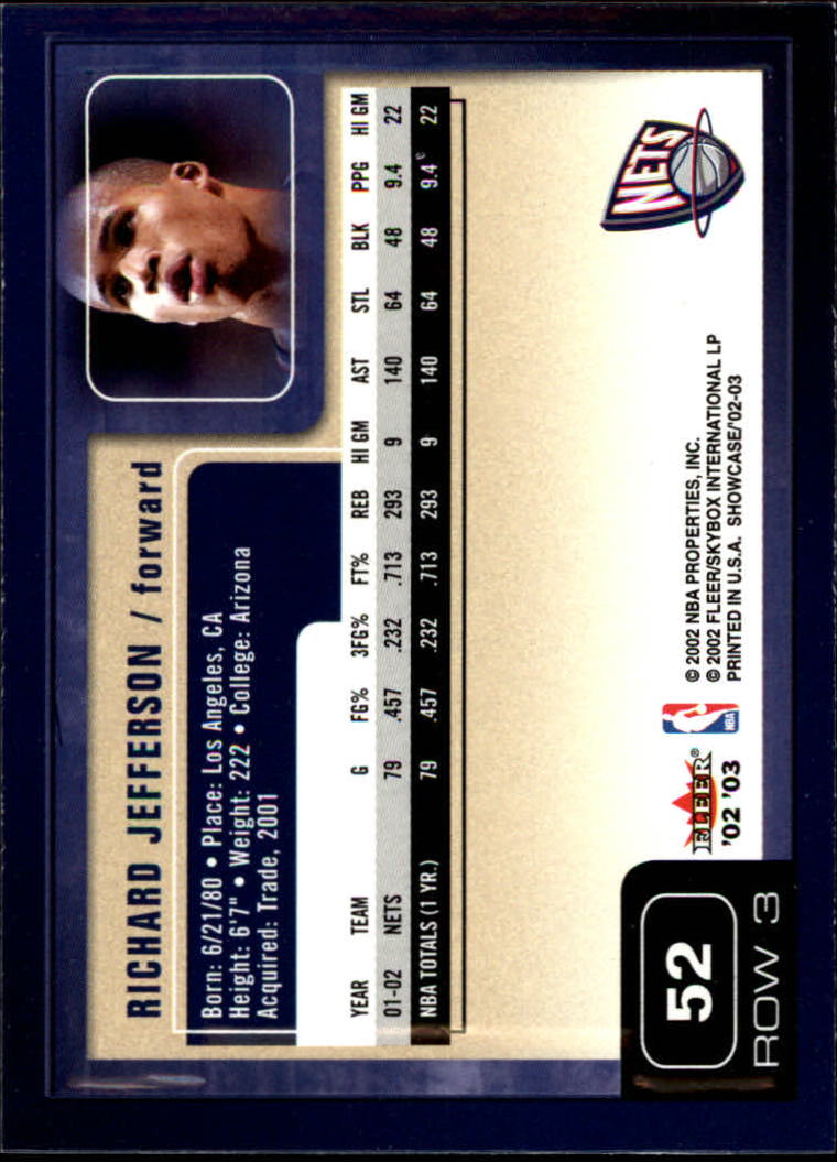 2002/2003 Fleer Showcase Basketball - Picture 103 of 213