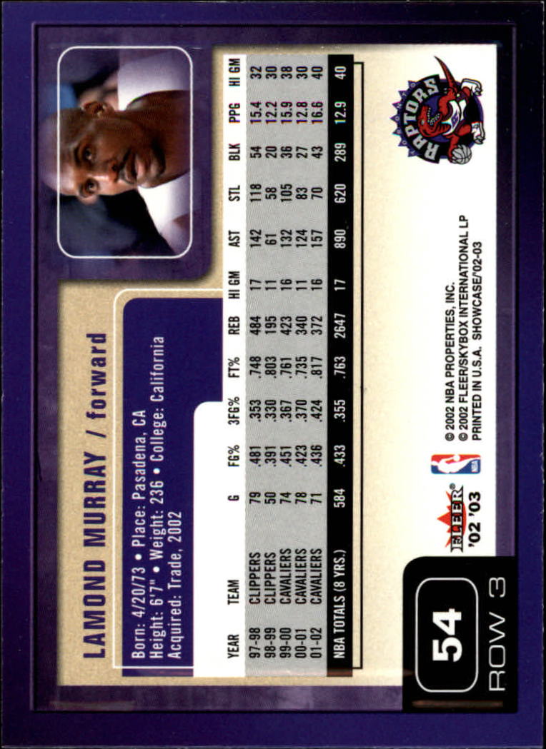 2002/2003 Fleer Showcase Basketball - Picture 107 of 213