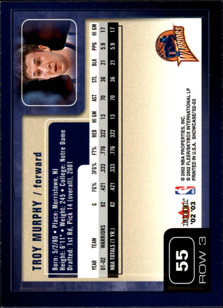 2002/2003 Fleer Showcase Basketball - Picture 109 of 213