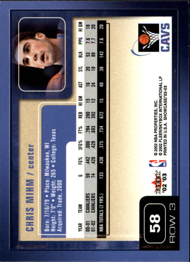 2002/2003 Fleer Showcase Basketball - Picture 115 of 213