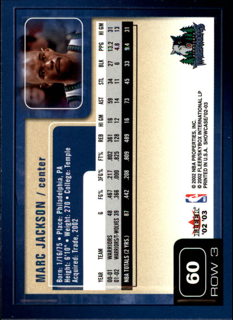 2002/2003 Fleer Showcase Basketball - Picture 119 of 213