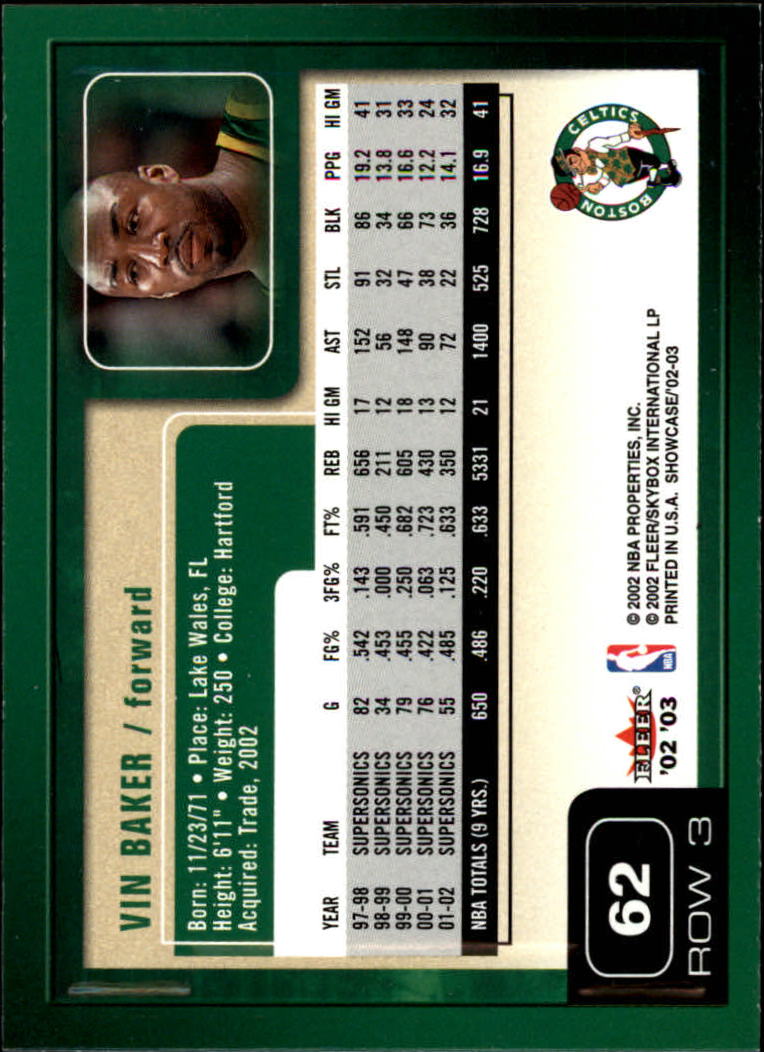 2002/2003 Fleer Showcase Basketball - Picture 123 of 213