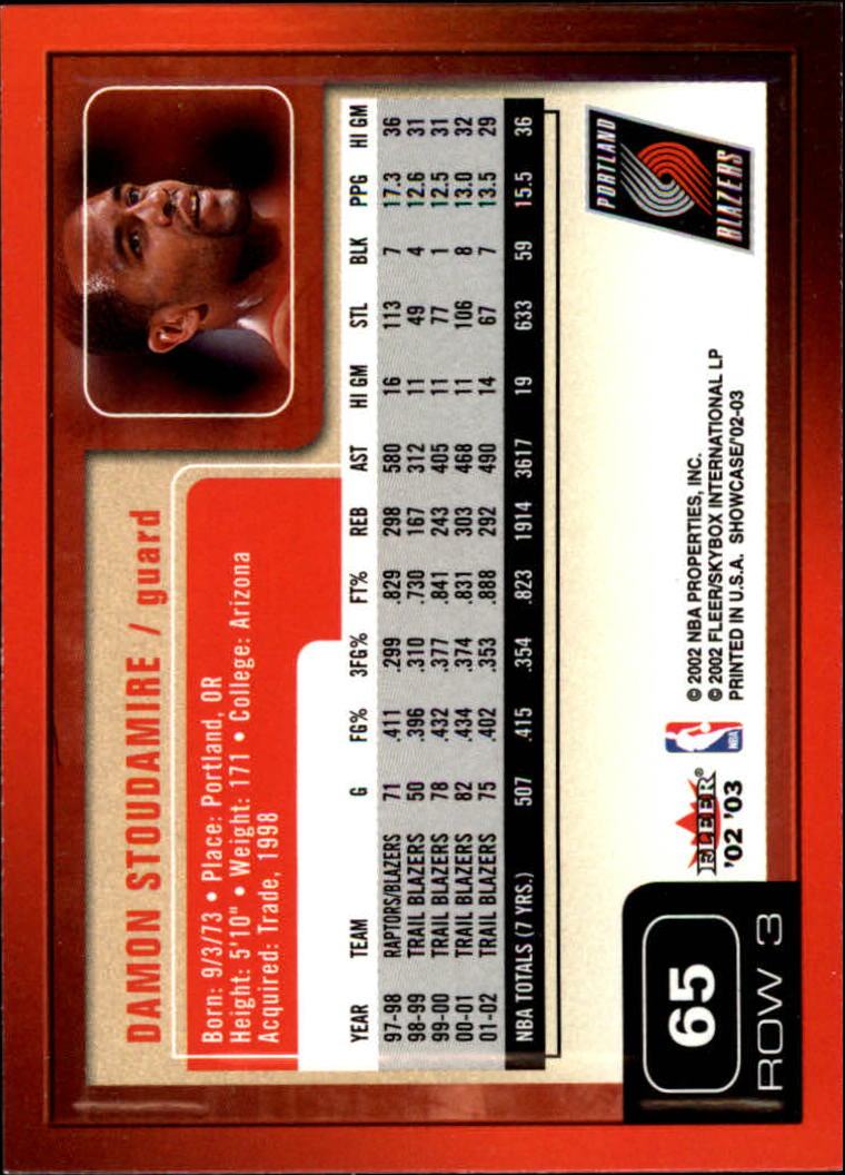 2002/2003 Fleer Showcase Basketball - Picture 129 of 213