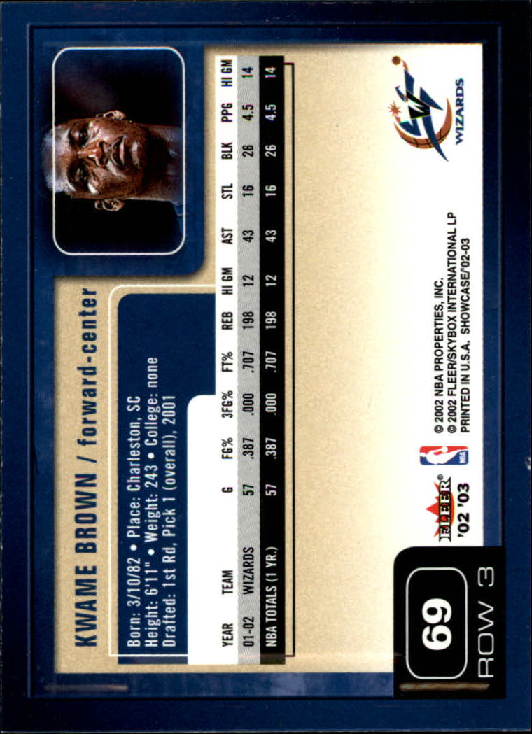 2002/2003 Fleer Showcase Basketball - Picture 137 of 213