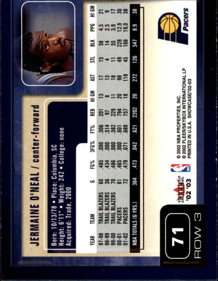 2002/2003 Fleer Showcase Basketball - Picture 141 of 213