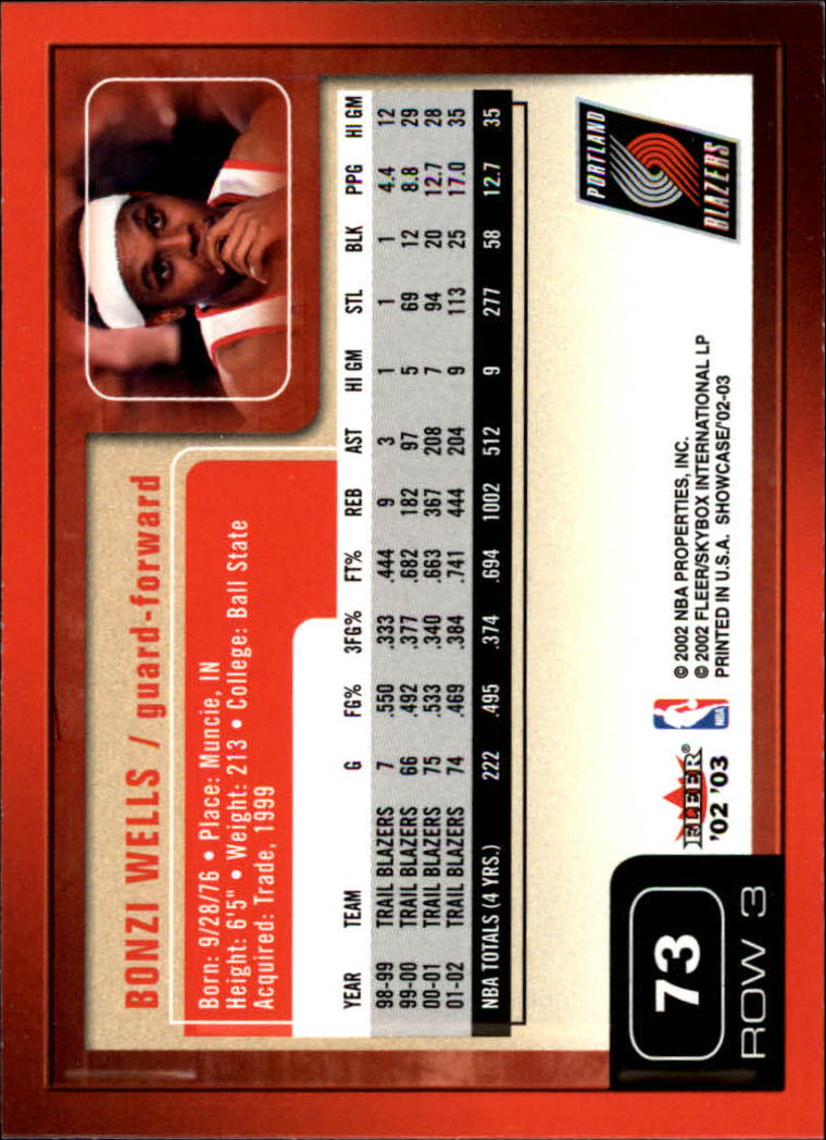 2002/2003 Fleer Showcase Basketball - Picture 145 of 213