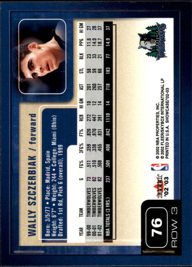 2002/2003 Fleer Showcase Basketball - Picture 151 of 213