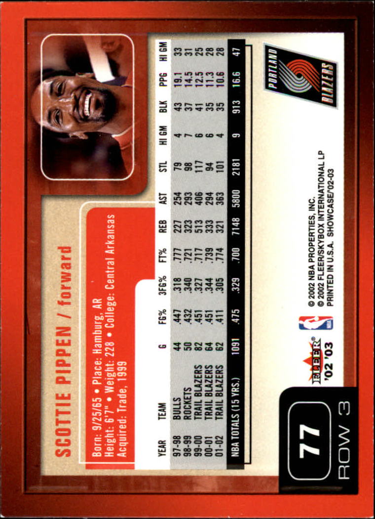 2002/2003 Fleer Showcase Basketball - Picture 153 of 213