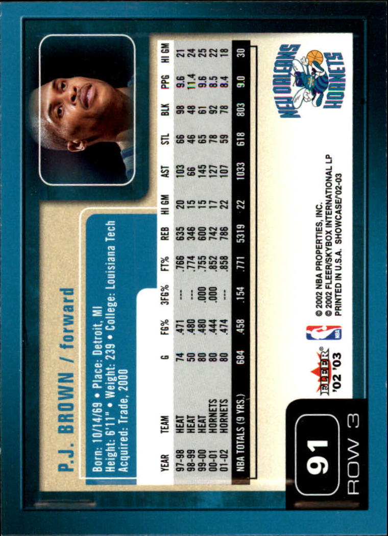 2002/2003 Fleer Showcase Basketball - Picture 181 of 213