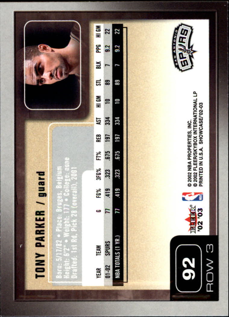 2002/2003 Fleer Showcase Basketball - Picture 183 of 213
