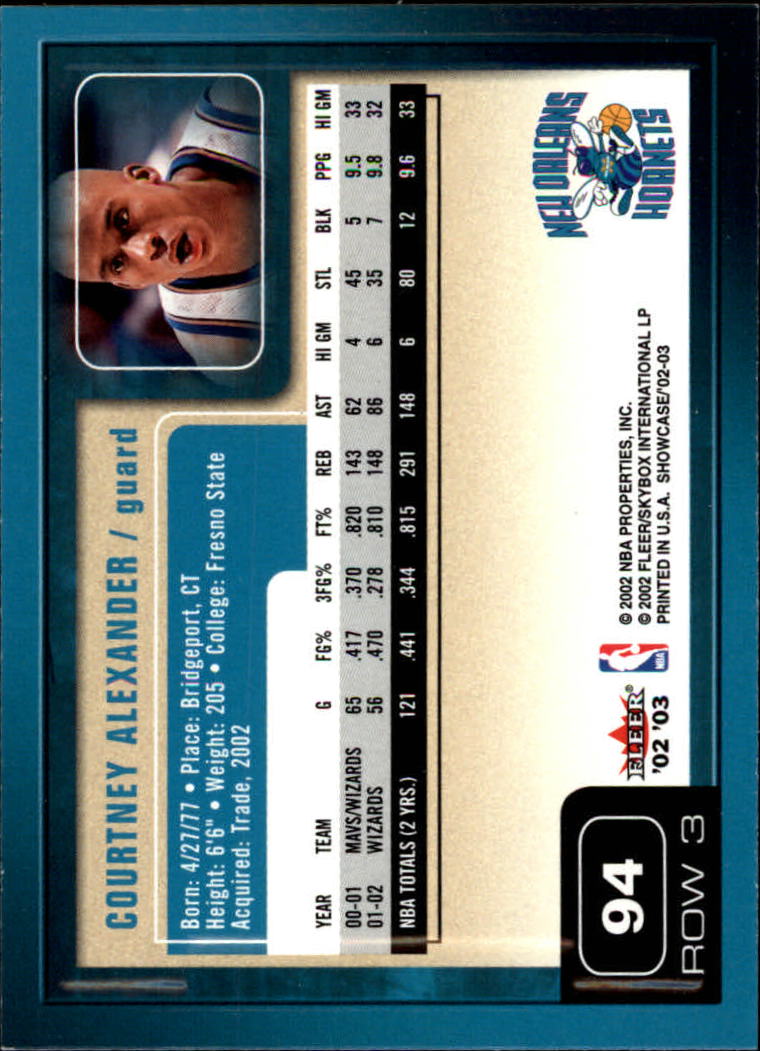 2002/2003 Fleer Showcase Basketball - Picture 187 of 213