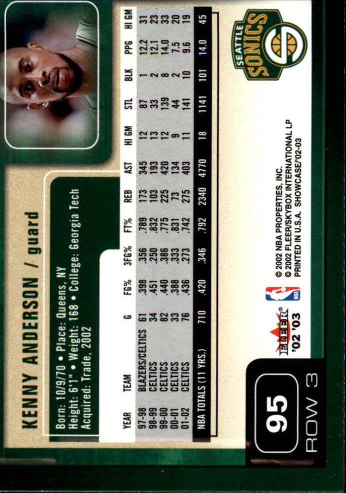 2002/2003 Fleer Showcase Basketball - Picture 189 of 213