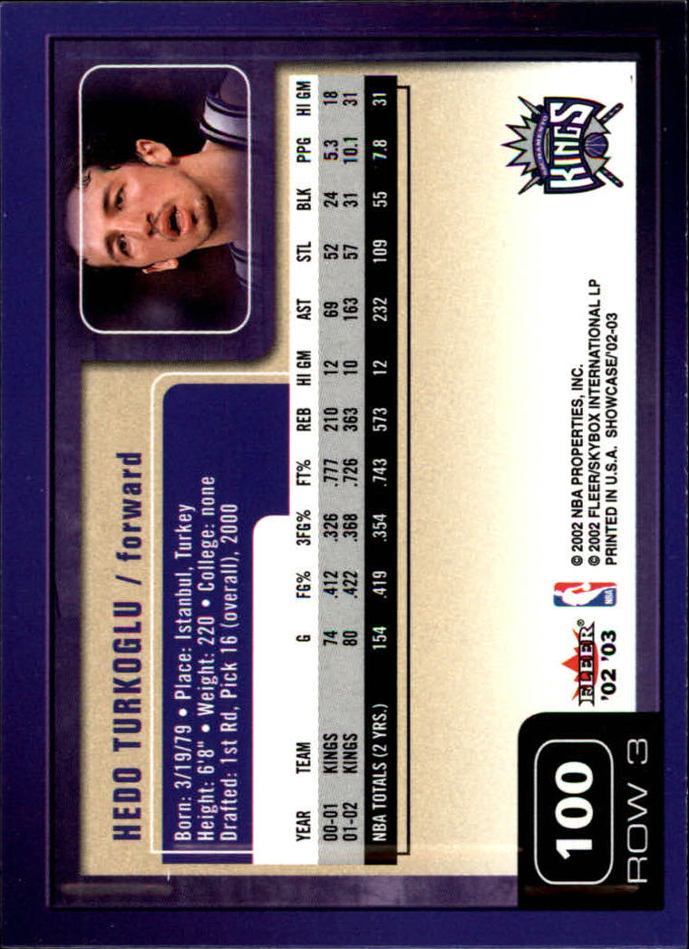 2002/2003 Fleer Showcase Basketball - Picture 199 of 213