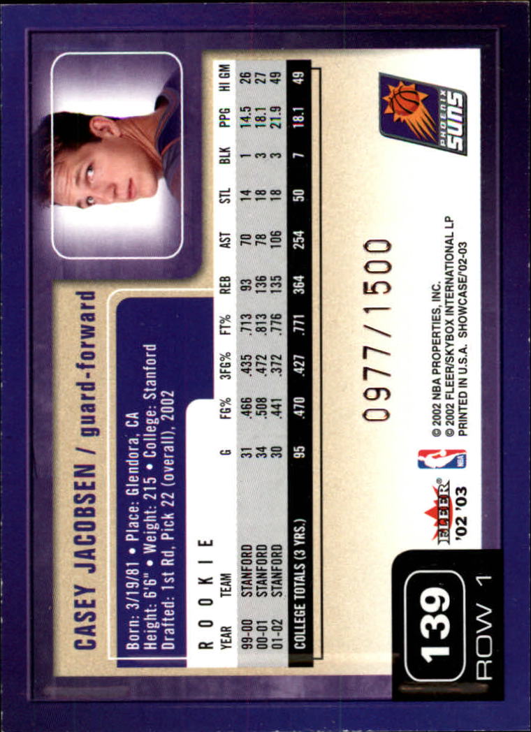 2002/2003 Fleer Showcase Basketball - Picture 203 of 213