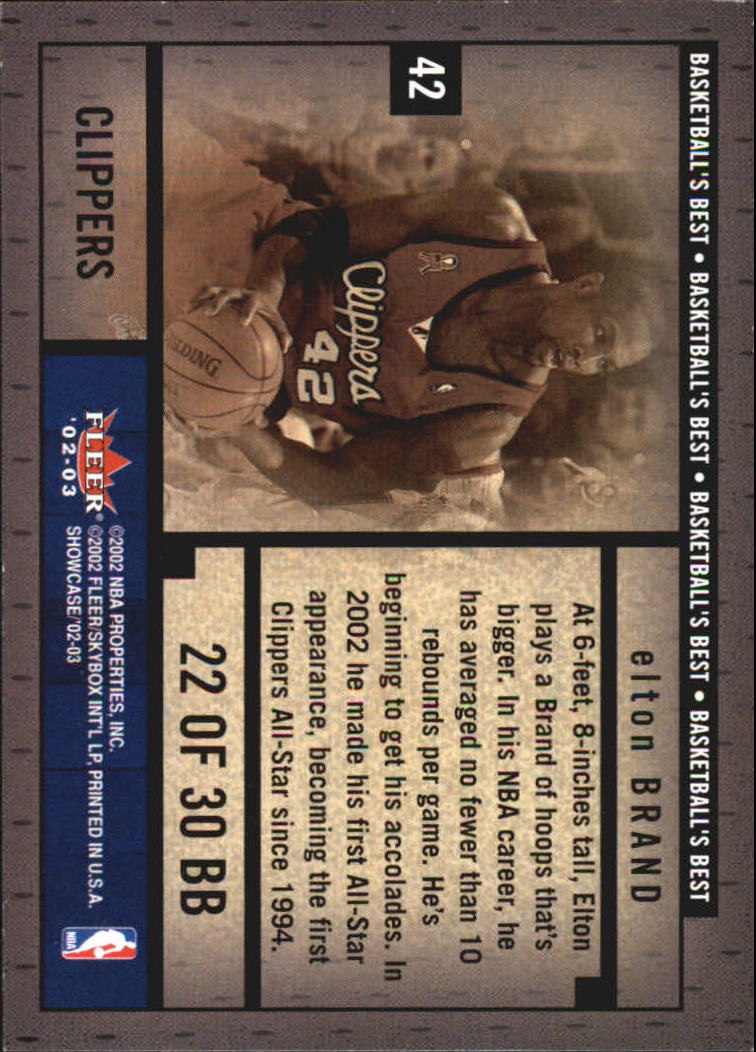 2002/2003 Fleer Showcase Basketball - Picture 209 of 213