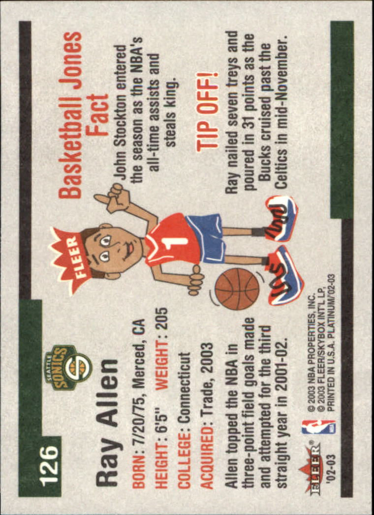 2002/2003 Fleer Platinum Basketball - Picture 243 of 362
