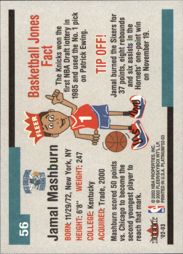 2002/2003 Fleer Platinum Basketball - Picture 333 of 362