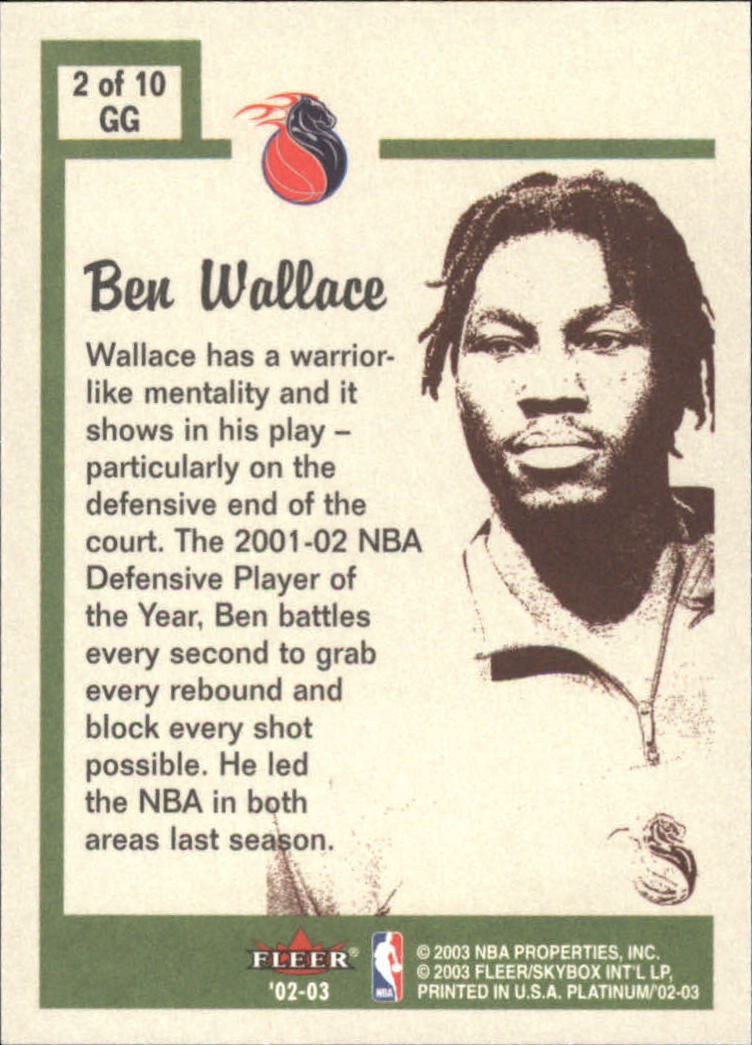 2002/2003 Fleer Platinum Basketball - Picture 339 of 362