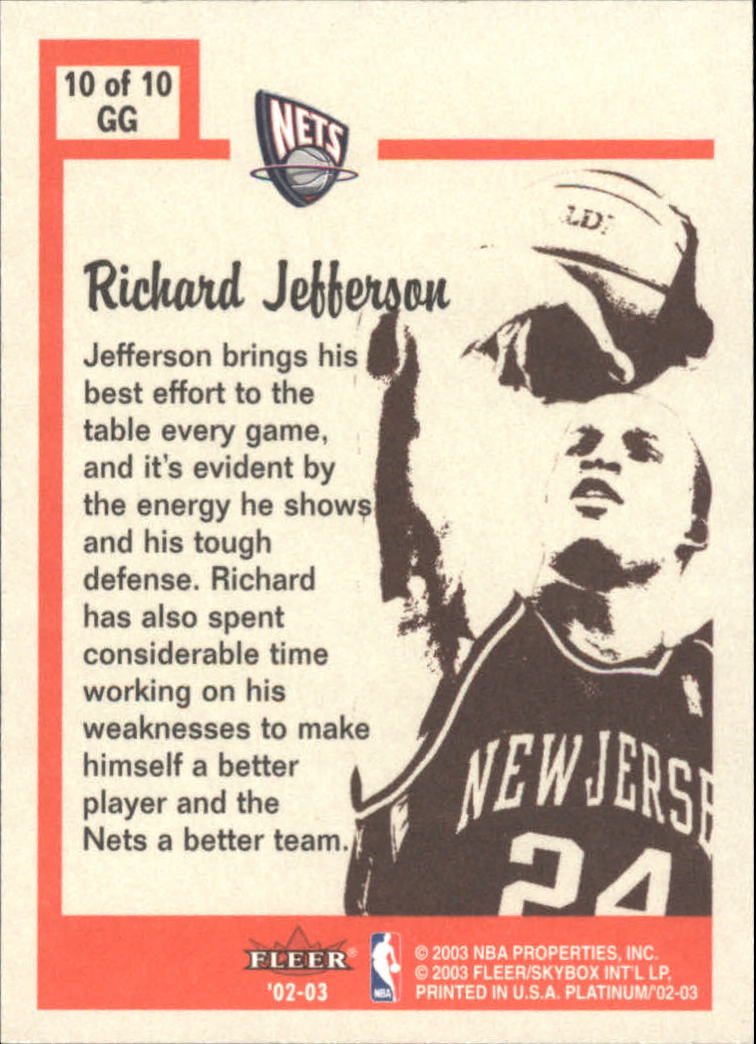 2002/2003 Fleer Platinum Basketball - Picture 353 of 362