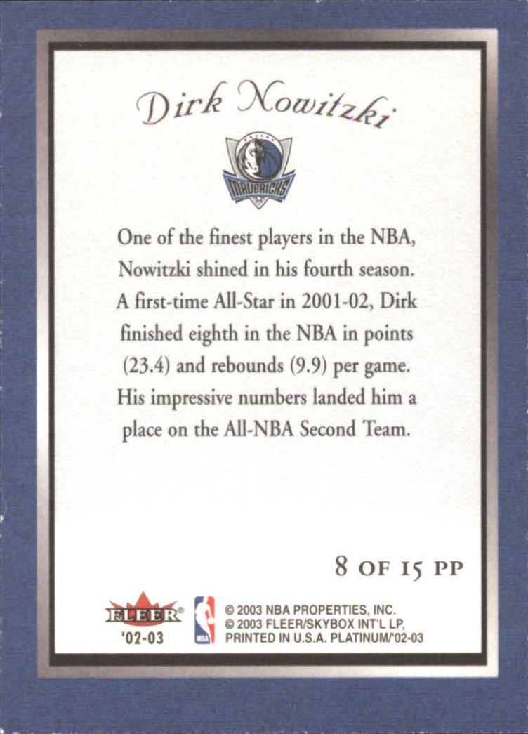 2002/2003 Fleer Platinum Basketball - Picture 359 of 362