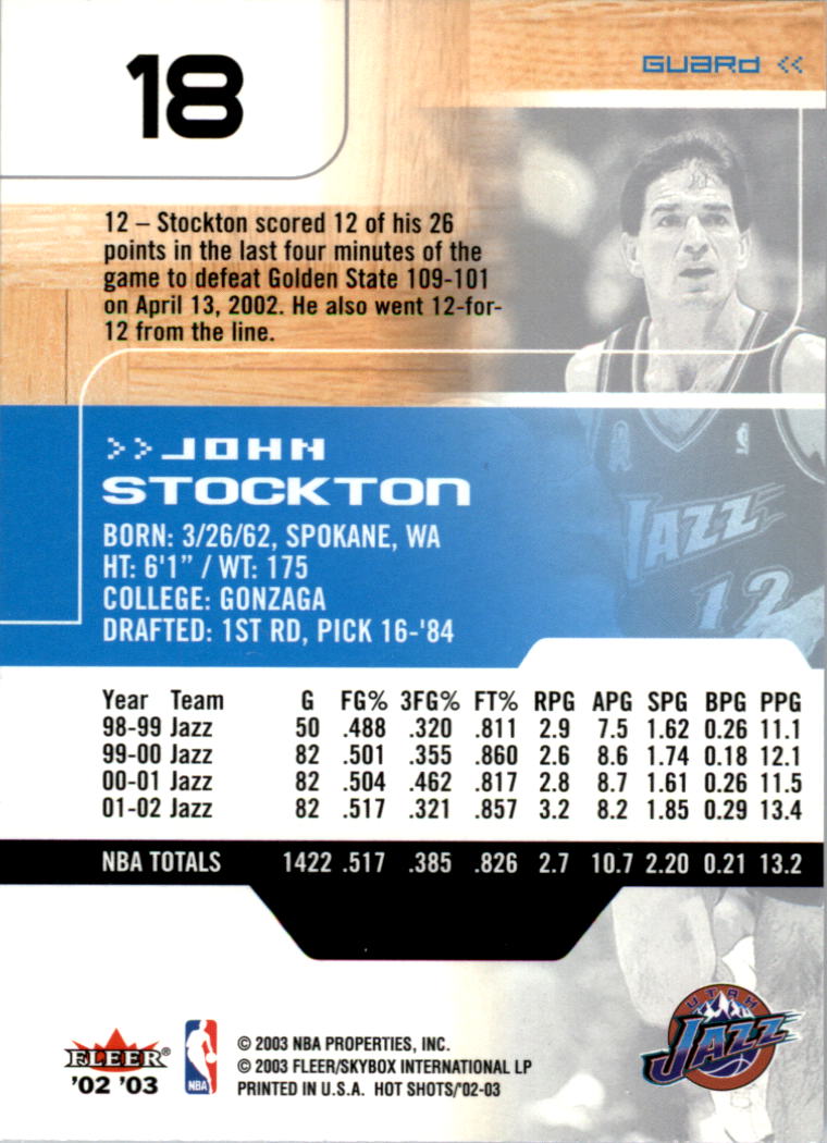 2002/2003 Fleer Hot Shots Basketball - Picture 7 of 83
